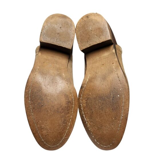 Madewell Cait Cottage Suede Leather Ankle Boots Brown Tan Distressed BOHO 7 - Picture 11 of 15